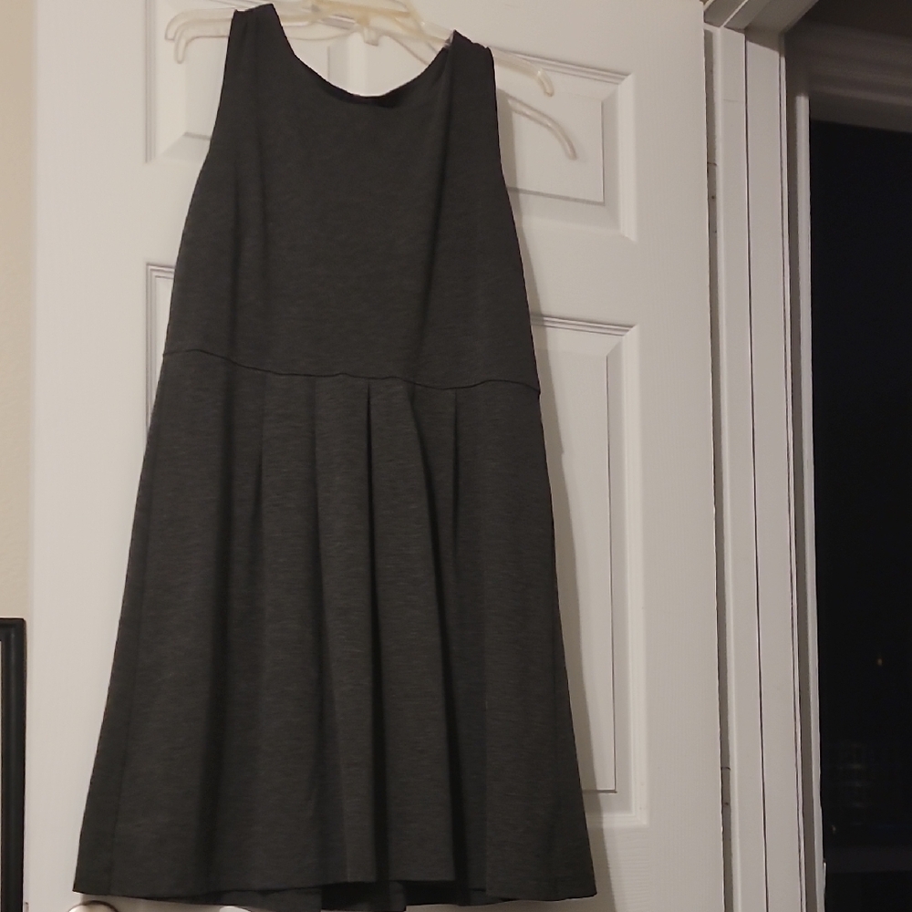 George Asymmetrical Dress in Dark Gray